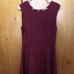 Burgundy dress